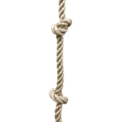 Outdoor Toys - TRIGANO Fune da Arrampicata con Nodi per Altalene 1,9-2,5 m J-471 - Beige en oferta