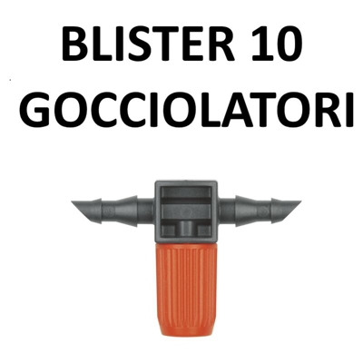 Gardena Gocciolatore In Linea Regolabile Per Tubo 3/16" Per Microirrigazione Blister 10 Pezzi