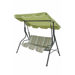 Galileo - DONDOLO IN METALLO 3 POSTI RIGHE FANTASY VERDE 170X110X160 precio