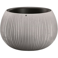 Bowl BETON CON serbatoio in colore cemento 16,1 (altezza) x 23,8 (larghezza) x 23,8 (profondità) cm - Prosperplast precio