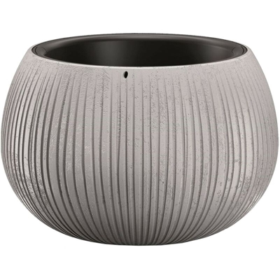 Bowl BETON CON serbatoio in colore cemento 16,1 (altezza) x 23,8 (larghezza) x 23,8 (profondità) cm - Prosperplast