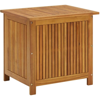 Baule da Giardino 60x50x106 cm in Legno Massello di Acacia - Marrone - Vidaxl