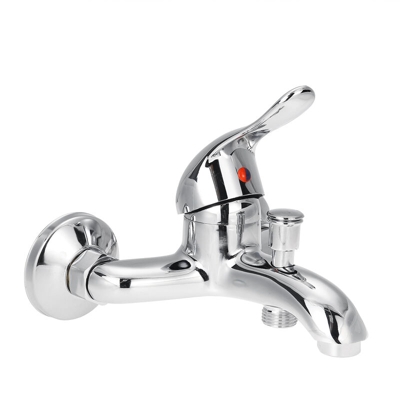 Miscelatore monocomando vasca a parete silver