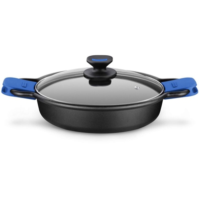 Casseruola Bassa con Coperchio 28cm anche per Induzione - Monix