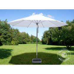 Dancover - Ombrellone Bermuda, 3m, Bianco, incl. Base ombrellone características