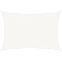 Vela Parasole 160 g/m² Bianca 2,5x4 m in HDPE - Bianco - Vidaxl características