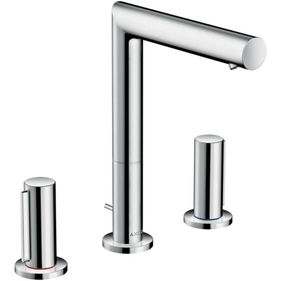 Hansgohe AXOR Uno Rubinetteria 3 fori per lavabo 200, maniglia zero, scarico a scomparsa, sporgenza 183mm, colorazione: cromo - 45133000