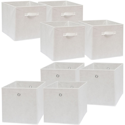 4 Contenitori per Kallax 33x38x33 Scatole in Tessuto Maniglia Cubo pieghevole