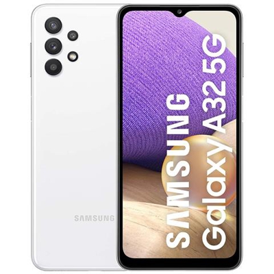 Galaxy A32 5G 128 GB Dual Sim Display 6.5'' HD+ Slot Micro SD Fotocamera 48 Mpx Android Europa Bianco