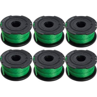 Black&decker - Multipack da 6 rocchetti a filo nylon a6482-xj da 10 metri black+decker