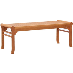 Panchina da Giardino a 2 Posti 120 cm in Massello di Eucalipto - Marrone - Vidaxl precio