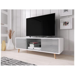 Mobile Tv Scandinavo E Minimalista Cindi Bianco / grigio características