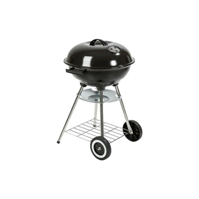 Barbecue con coperchio e ruote - Metallo - Diametro 44 cm