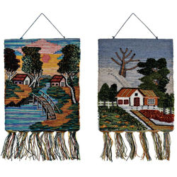 Decorazione pensile DKD Home Decor Iuta Cotone (2 pcs) (41 x 2 x 81 cm) características