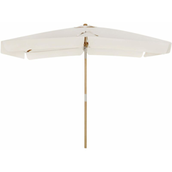 Songmics - Ombrellone da Balcone di 3 x 2 m, Parasole Rettangolare Protezione UPF50+, Palo e Stecche in Legno, Inclinabile, Base Non Inclusa, per características