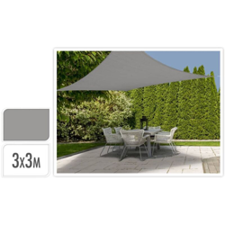 Pro Garden - ProGarden Vela Parasole 3x3 m Grigia Quadrata - Grigio características