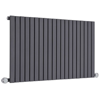 Hudson Reed Sloane Radiatore Termoarredo Elettrico di Design Orizzontale - Elemento Riscaldante Termostatico - Termosifone Con Finitura Antracite