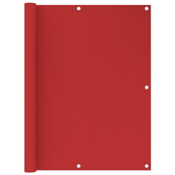 Paravento da Balcone Rosso 120x500 cm in HDPE - Rosso - Vidaxl precio
