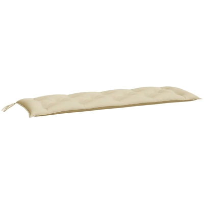 Cuscino per Panca da Giardino Beige 150x50x7 cm in Tessuto - Beige - Vidaxl
