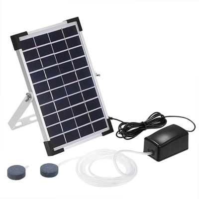 Asupermall - L'ossigeno pompa solare Fish Tank ossigenatore Acquario di ossigeno aeratore stagno aeratore Air Pump Pesca aeratore acquario Airpump