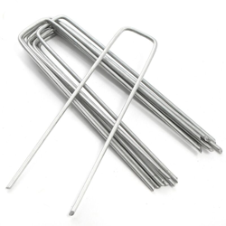 Kit 50 Picchetti Zincati fissaggio prato reti teli pacciamatura 150mm x 25mm x 2,5mm STI características