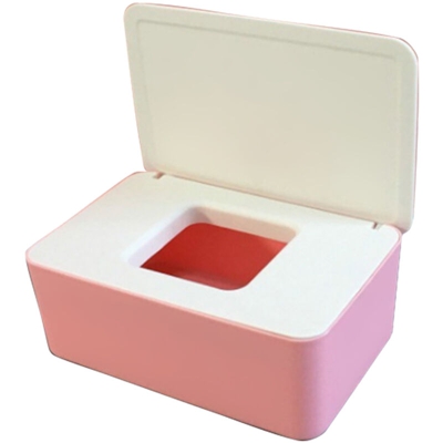 Scatola portaoggetti per maschera usa e getta Scatola per maschera con coperchio antipolvere Custodia in tessuto bagnato con coperchio Portatile per