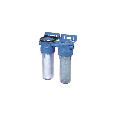 filtro trasparente doppia porta 20/27 con montaggio a parete