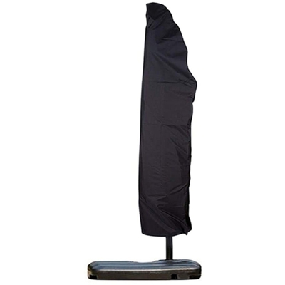 Copertura per ombrellone a sbalzo nera con cerniera