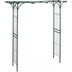 Relaxdays - Arco per Rose in Metallo, Rettangolare, Sostegno da Giardino, Resistente, 205x202x52 cm, Verde Scuro precio