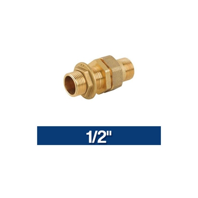 Raccordo Attacco Diritto Ottone Per Cassone Serbatoio Varie Misure 11392V 1/2" (11392)