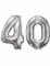 Confezione di due palloncini di alluminio numero 40 precio