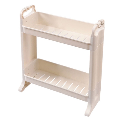 Scaffale da appoggio a 2 livelli con ripiano da appoggio con gancio Organizzatore multiuso per bagno, cucina, camera da letto