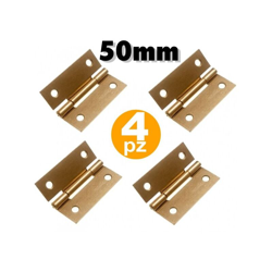 4 Cerniere 50 Mm A Libro Con Kit Di Viti Apertura Per Ante Pensili Mobili Cucina precio