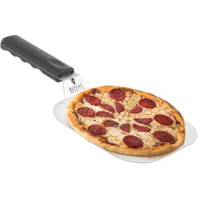 Royal Catering - Pala per pizza - Acciaio inox - 36,5 cm con manico in plastica