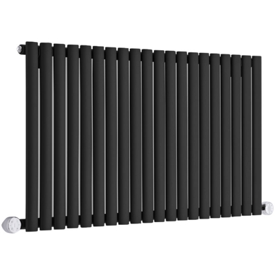 Hudson Reed Revive Radiatore Termoarredo Elettrico di Design Orizzontale - Elemento Riscaldante Termostatico - Termosifone con Finitura Opaca Nera