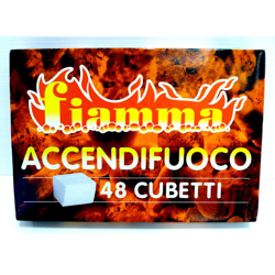 1 CONFEZIONE DA 48 CUBETTI ACCENDIFUOCO PER CAMINO STUFA CASA - Fiamma características