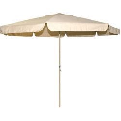 531347 Ombrellone in alluminio tondo 350cm copertura beige arredo giardino esterno en oferta