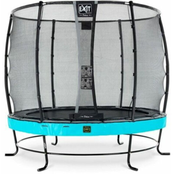 Exit - SOLO TRAMPOLINO Tappeto elastico da giardino rotondo 251cm con rete di sicurezza Deluxe - azzurro. Con telaio molto stabile. Un trampolino características