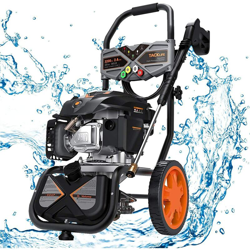 Idropulitrice a Benzina, 209 CC Motore OHV a 4 Tempi, 190 Bar, 480 L/H, 6,5 Hp, Serbatoio del Sapone, Set di Cinque Ugelli, Multiuso per la Pulizia en oferta