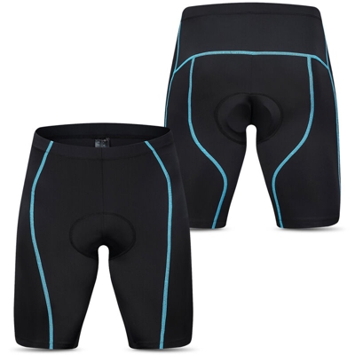 Pantaloncini da ciclismo da uomo Pantaloncini imbottiti da equitazione da bicicletta Calzamaglia da bici da ciclismo,modello: L Blu - Lixada