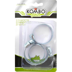 Set 3 pezzi fascette stringitubo in acciaio al carbonio zincato, 27-51mm en oferta