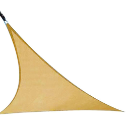 Beige Tenda da Sole Vela Triangolo Retto Tettoia Tettoia Riparo Blocco UV Protezione dai raggi UV Parasole da esterno per Patio Prato Giardino Posto en oferta