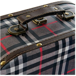 Set di Scatole Decorative DKD Home Decor Legno Tela (2 pcs) en oferta