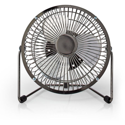 Nedis FNDK1GM15 Ventilatore da tavolo USB Grigio Piombo 15 cm 3W