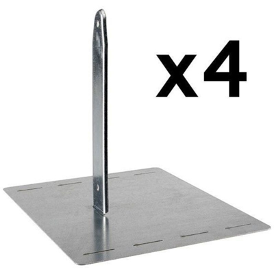 TRIGANO Kit di Ancoraggio per Altalena Secur'in J-900590 - Grigio