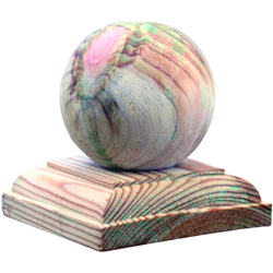 Copripalo Sfera In Legno Di Pino Impregnato Lasa Cm 9X9 Per Staccionata (24472) características