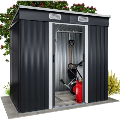 Gardebruk - Deuba Capanno per attrezzi da giardino L 3,4m³ con fondazione 196x122x182cm porte scorrevoli casetta da giardino box