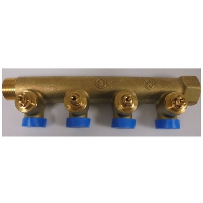 Collettore componibile con rubinetti 3/4x16/4 R585CY024 - Giacomini