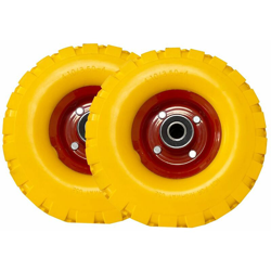 2PZ Ruote carriola antiforatura pneumatici di gomma piena antipanne 4.10/3.50-4 en oferta