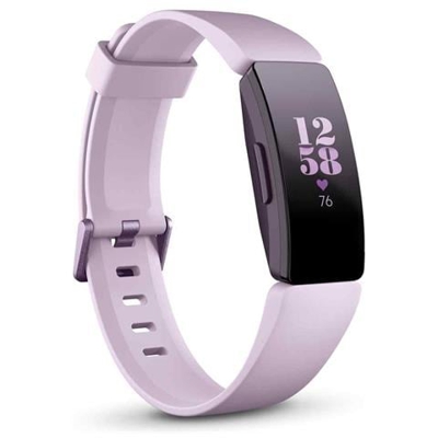 Activity Tracker Inspire HR Impermeabile 5 ATM Display OLED Bluetooth per Fitness con Cardiofrequenzimetro e Contapassi Taglia S / L Lilla
